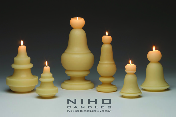 Niho Kozuru candles, 100% beeswax